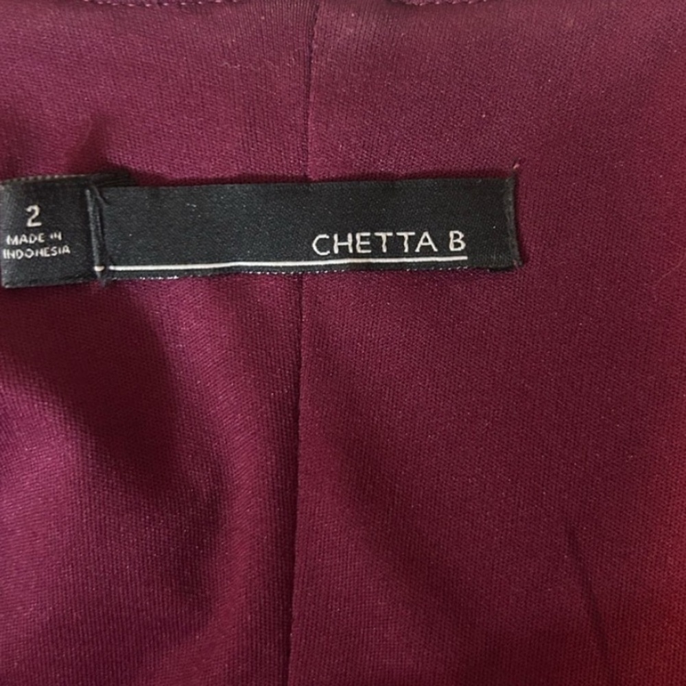 Burgundy Sequin Long Sleeve Dress - Picture 5 of 5